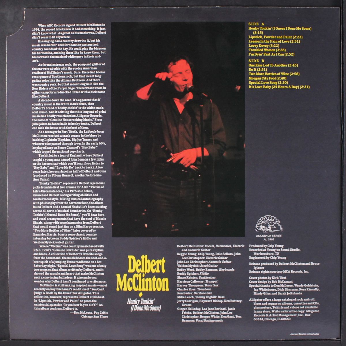 honky tonkin' (i done me some) by DELBERT MCCLINTON
