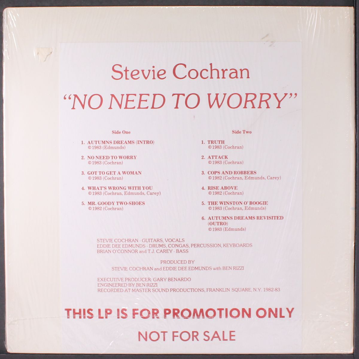 no need to worry by STEVIE COCHRAN