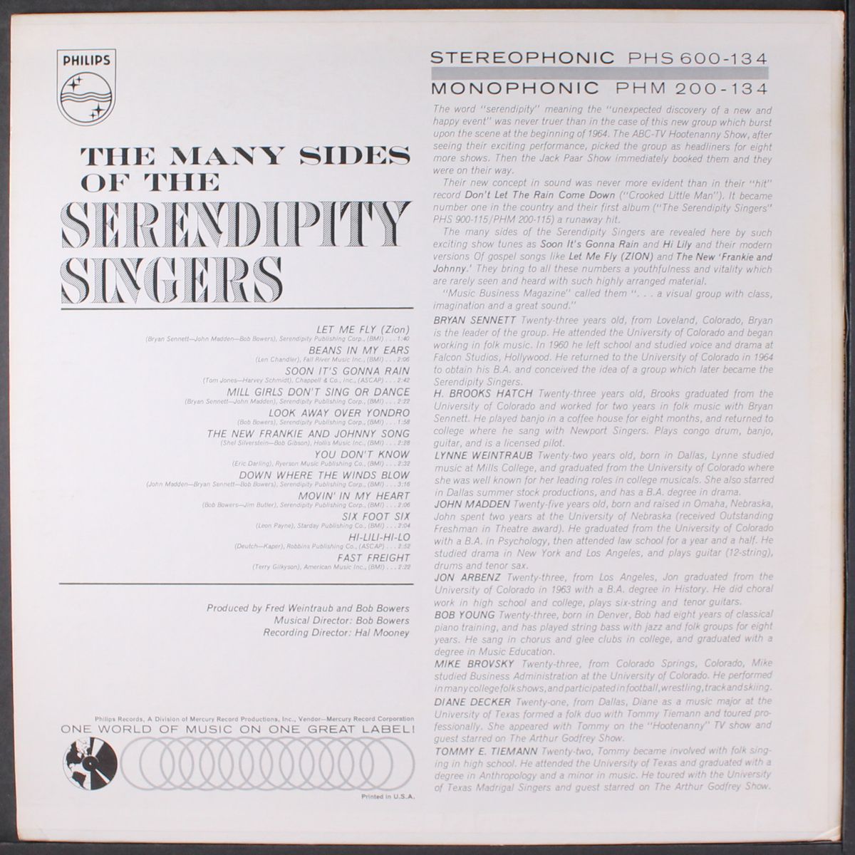 the many sides of the serendipity singers by SERENDIPITY SINGERS