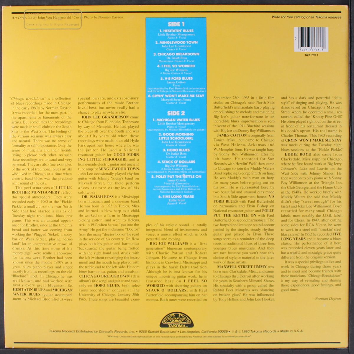 chicago breakdown by VARIOUS