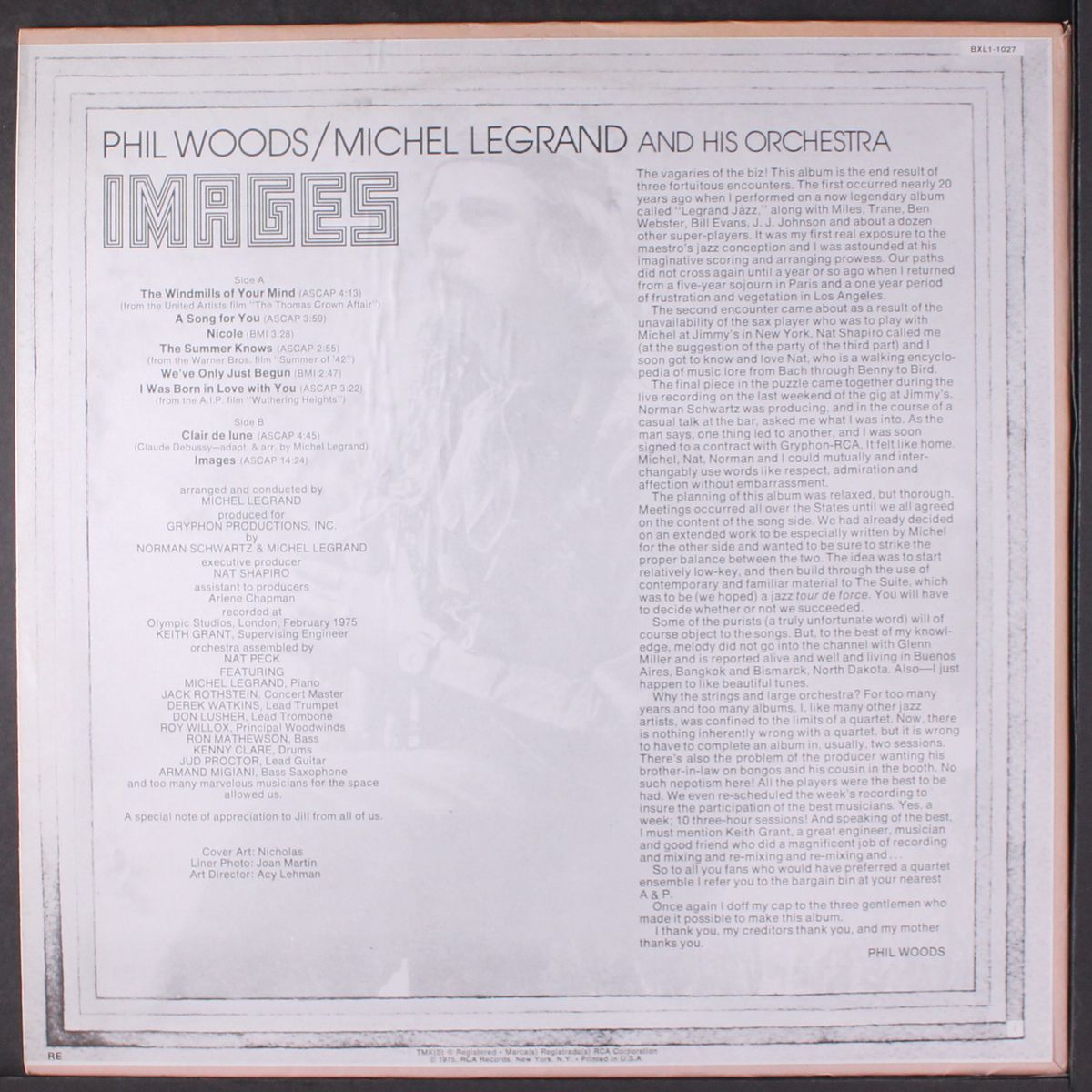 images by PHIL WOODS/MICHEL LEGRAND
