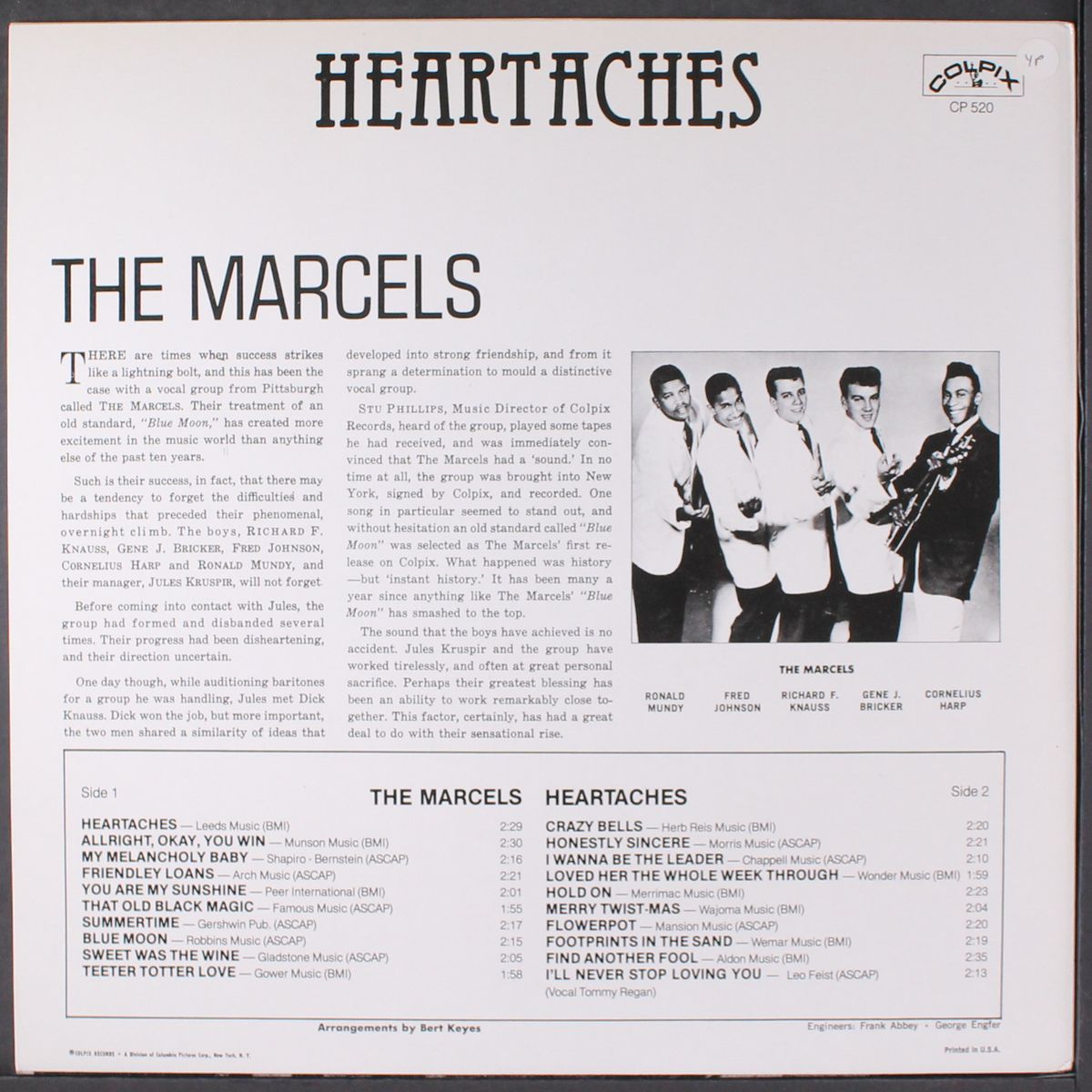 heartaches by MARCELS