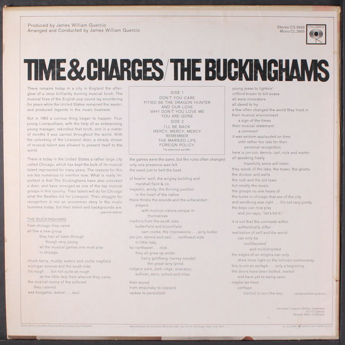 time and charges by BUCKINGHAMS