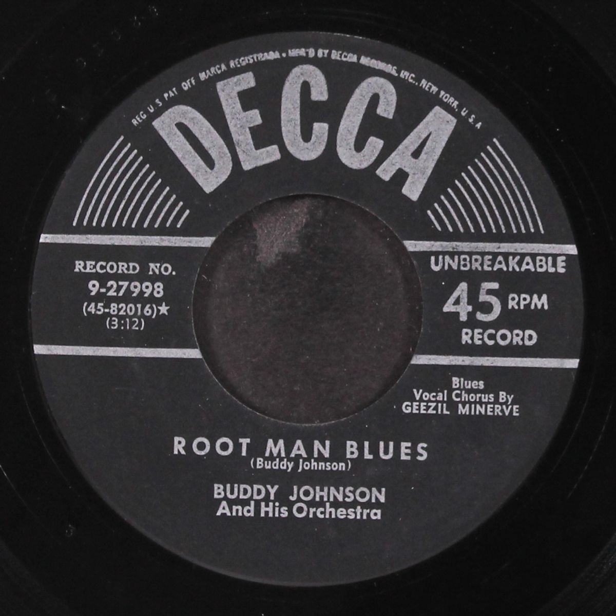 root man blues / at last by BUDDY JOHNSON