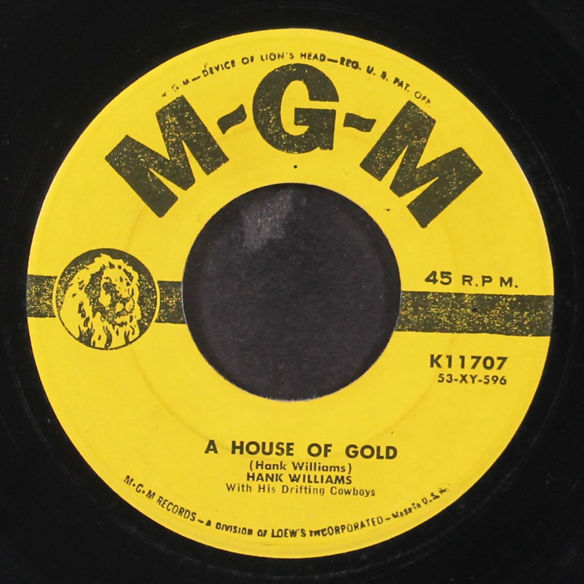 how can you refuse him now / house of gold by HANK WILLIAMS