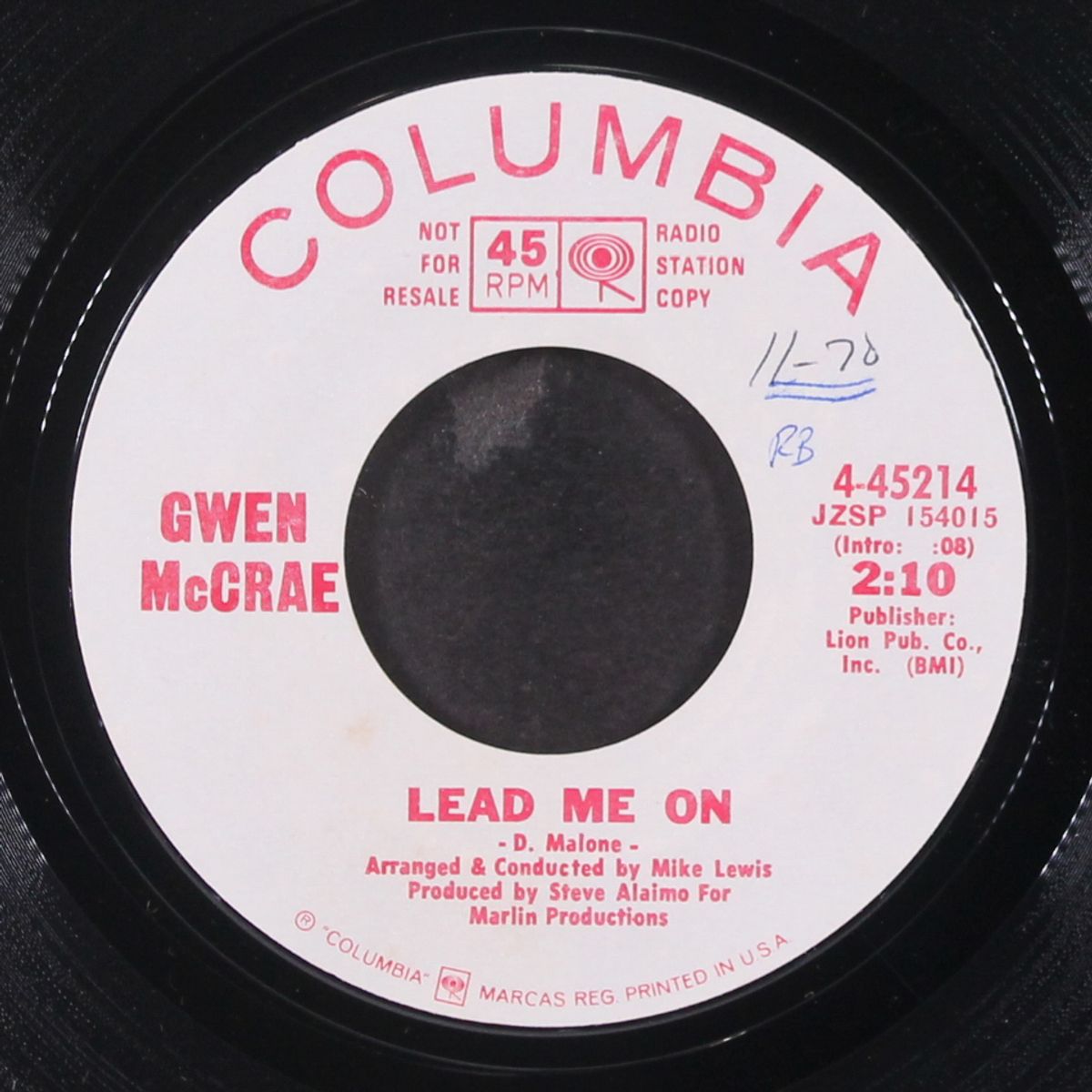 lead me on / like yesterday our love is gone by GWEN MCCRAE