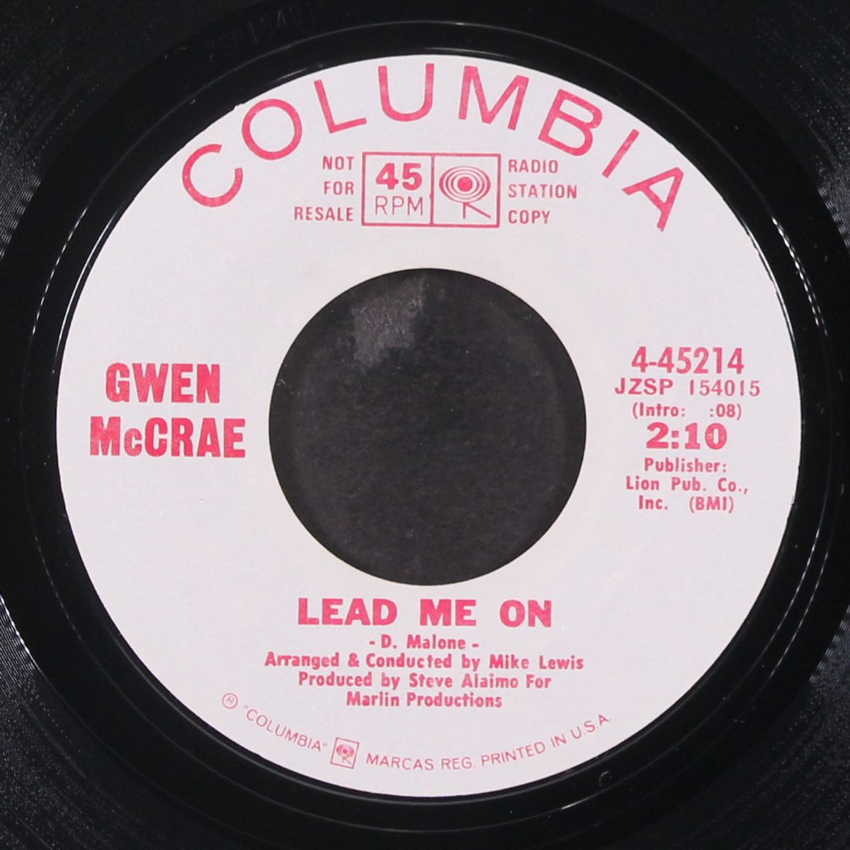 lead me on / like yesterday our love is gone by GWEN MCCRAE