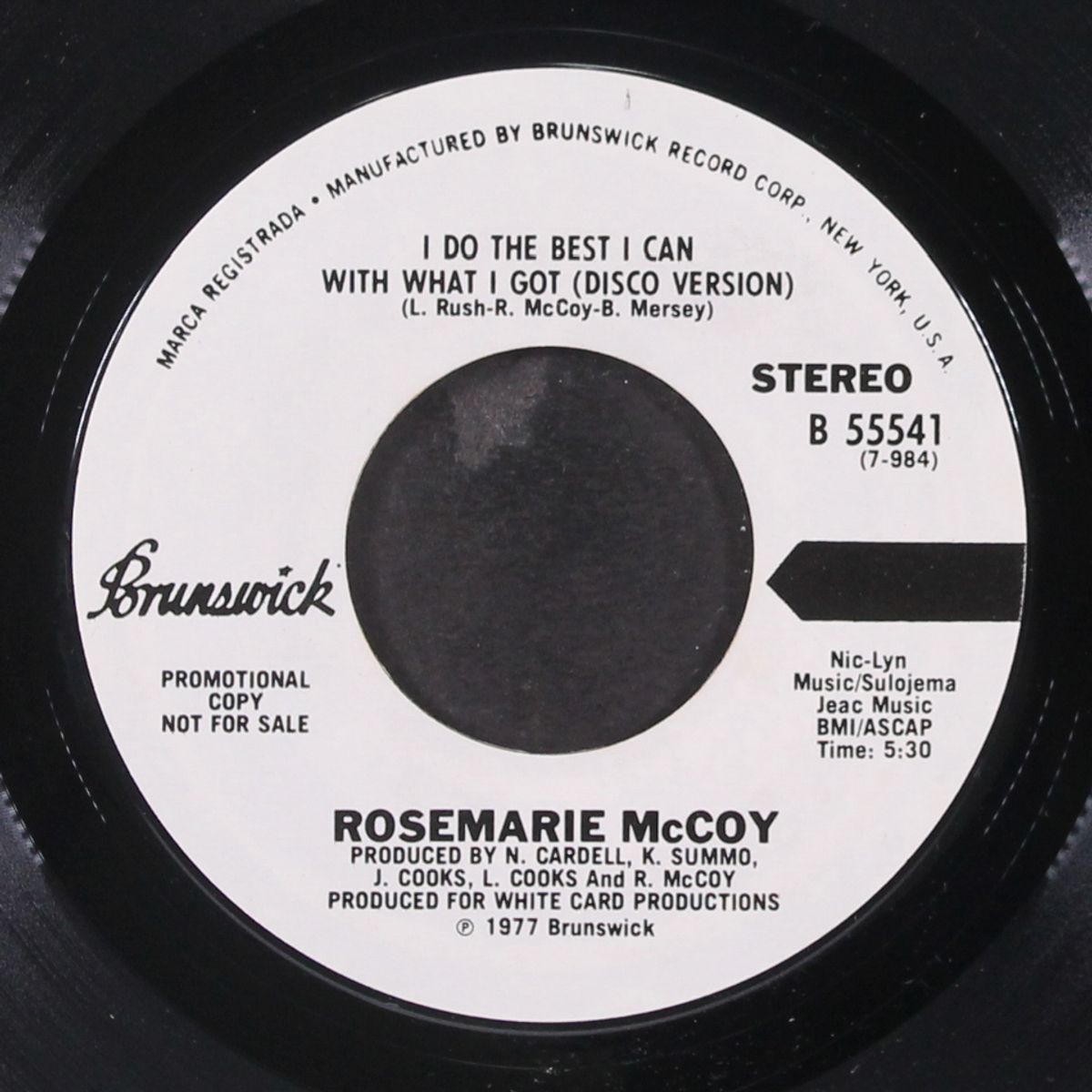 do the best i can with what i got / same (disco version) by ROSEMARIE MCCOY