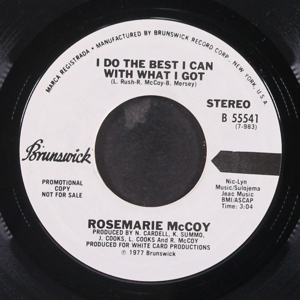 do the best i can with what i got / same (disco version) by ROSEMARIE MCCOY