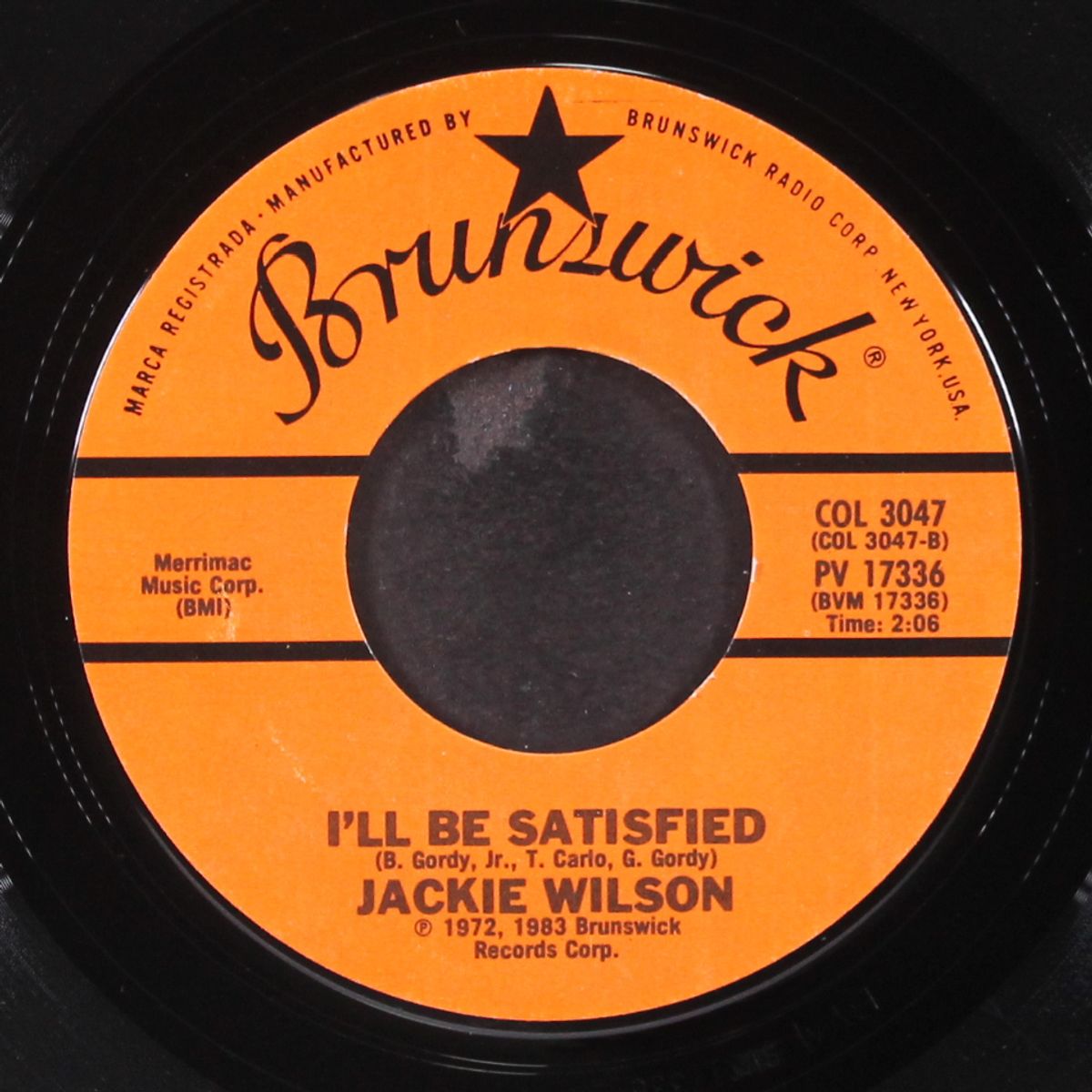 i'll be satisfied / baby workout by JACKIE WILSON