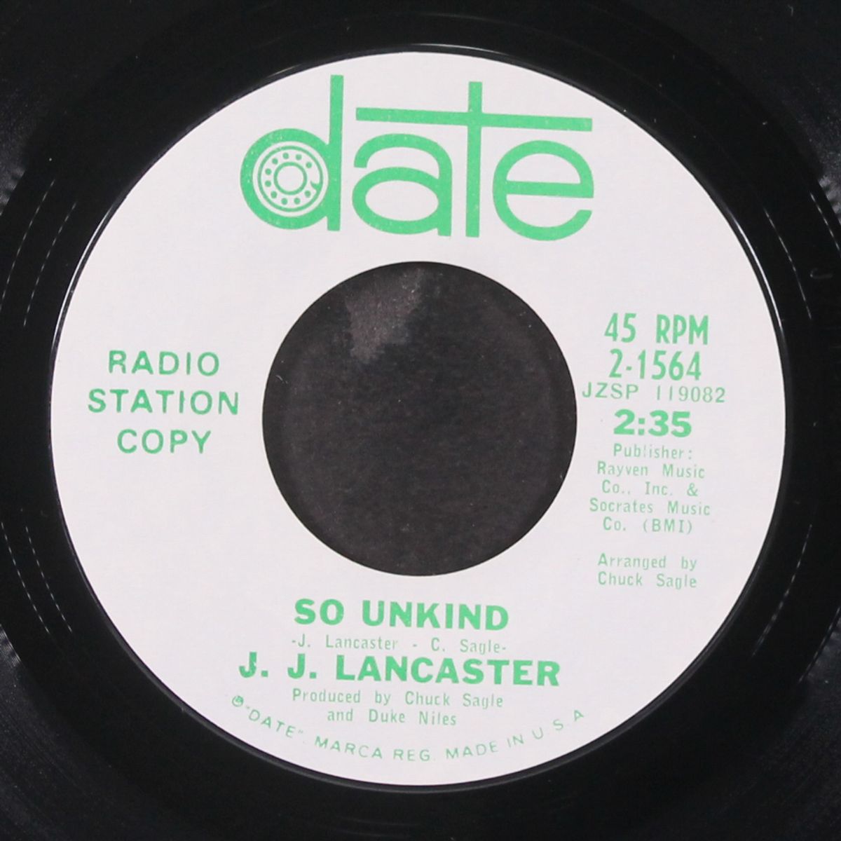so unkind / the parade has passed me by by J.J. LANCASTER
