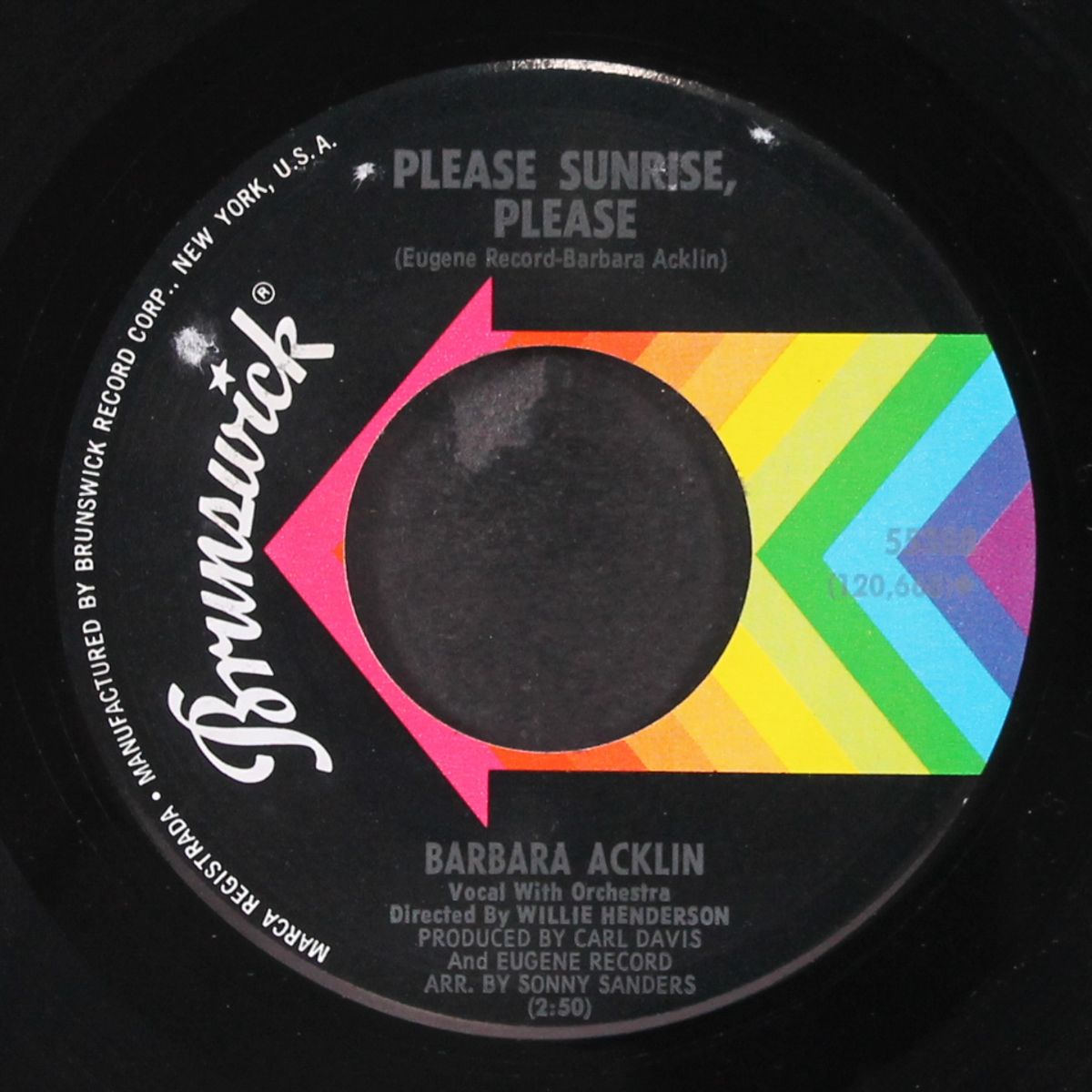 please sunrise, please / just ain't no love by BARBARA ACKLIN