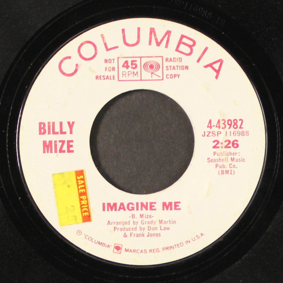imagine me / it's gonna get lonely by BILLY MIZE