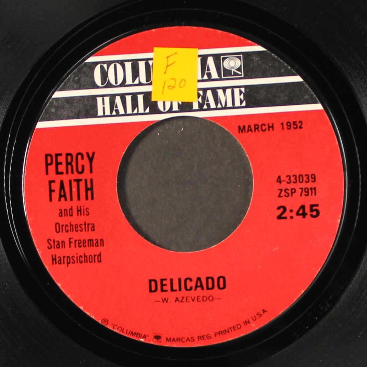 delicado / swedish rhapsody by PERCY FAITH