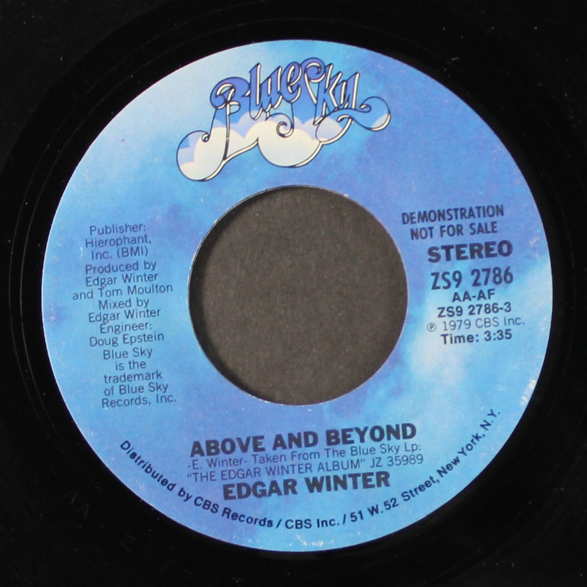 above and beyond / same by EDGAR WINTER