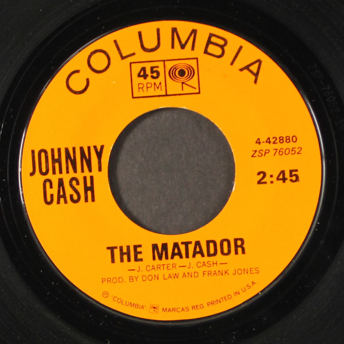the matador / still in town by JOHNNY CASH