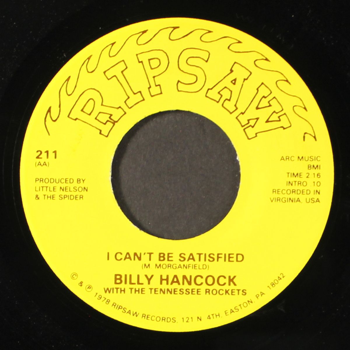 rootie tootie / i can't be satisfied by BILLY HANCOCK