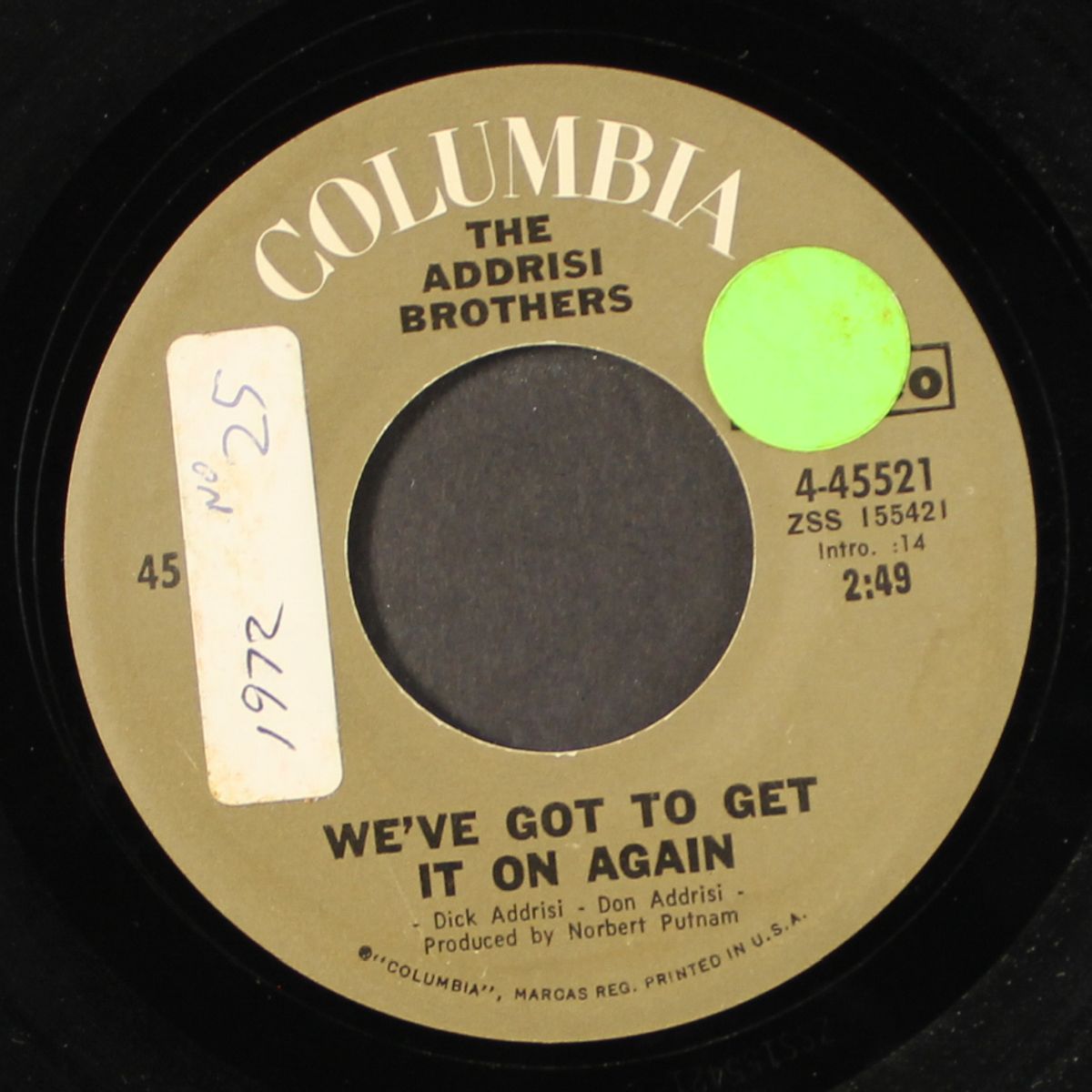 we've got to get it on again by ADDRISI BROTHERS