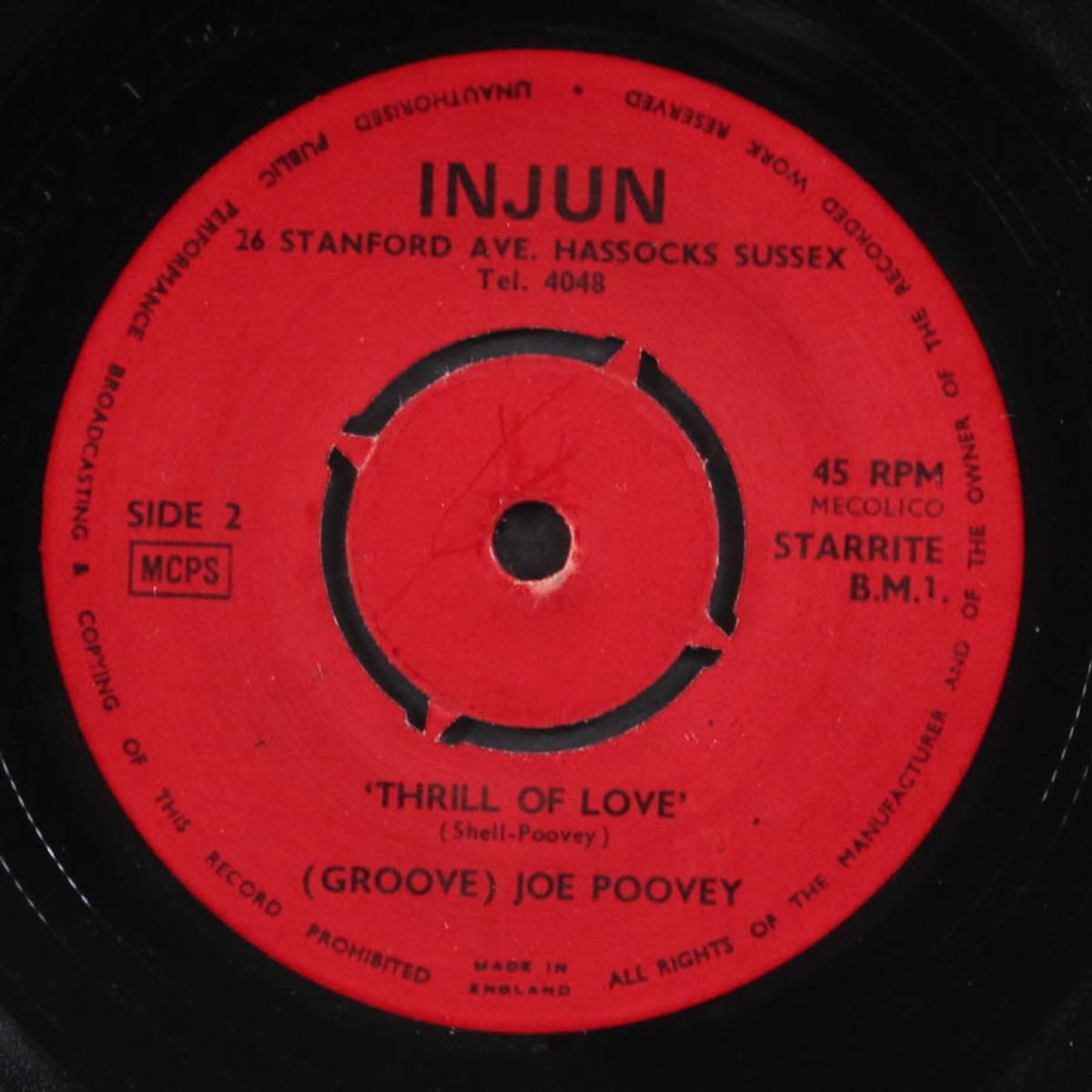 10 long fingers / thrill of love by GROOVE JOE POOVEY
