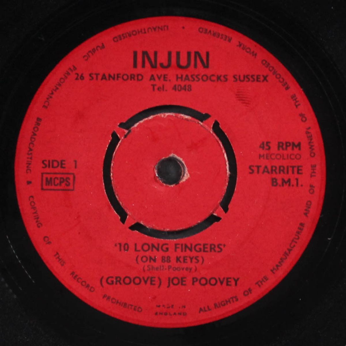 10 long fingers / thrill of love by GROOVE JOE POOVEY
