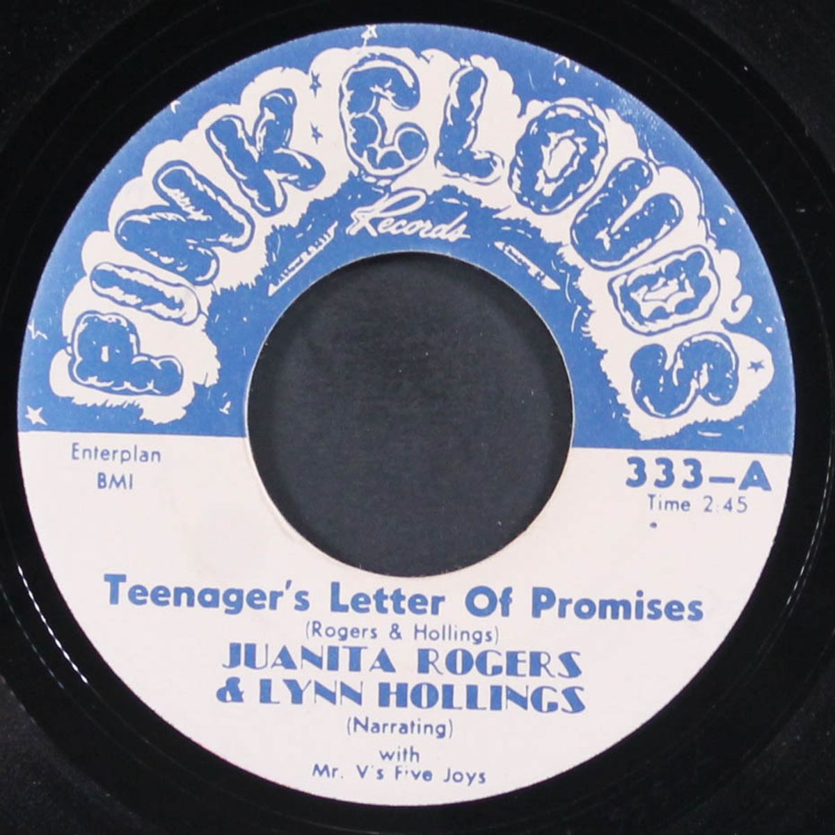 teenager's letter of promise / i'm so glad you love me by JUANITA ROGERS & LYNN HOLLINGS W/ FIVE JOYS