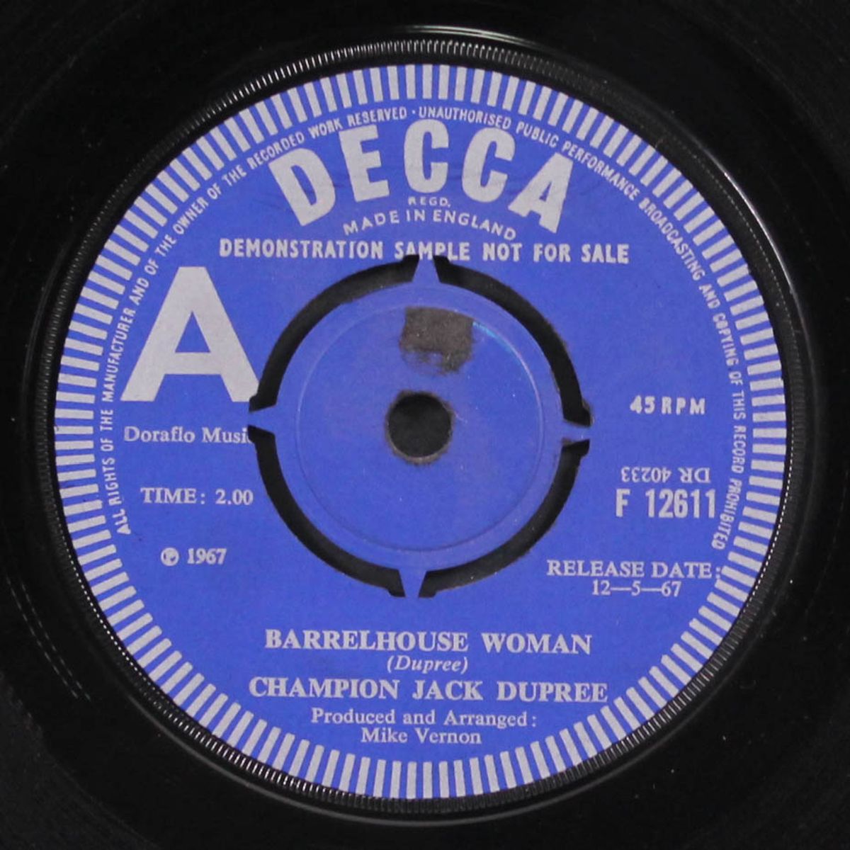 barrelhouse woman / under your hood by CHAMPION JACK DUPREE
