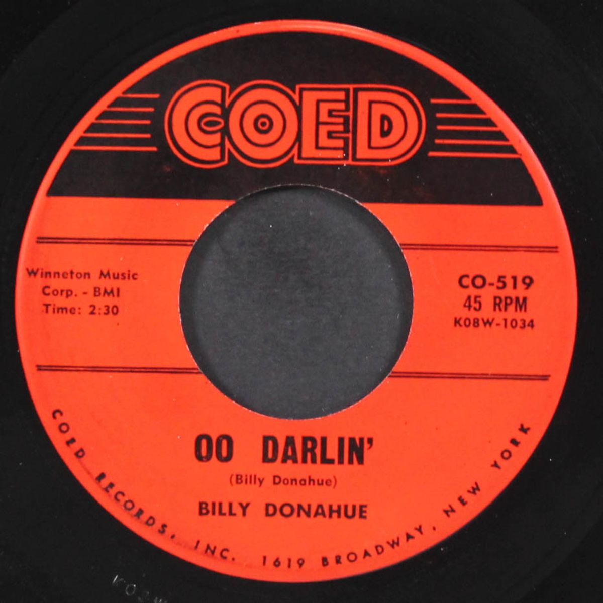 dream of me / oo darlin' by BILLY DONAHUE