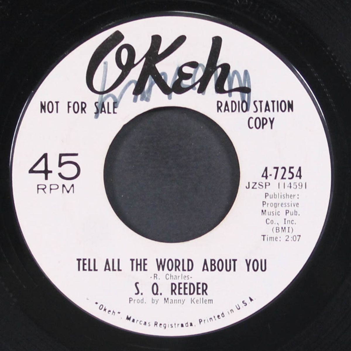 tell all the world about you / two ton tessie by S.Q. REEDER
