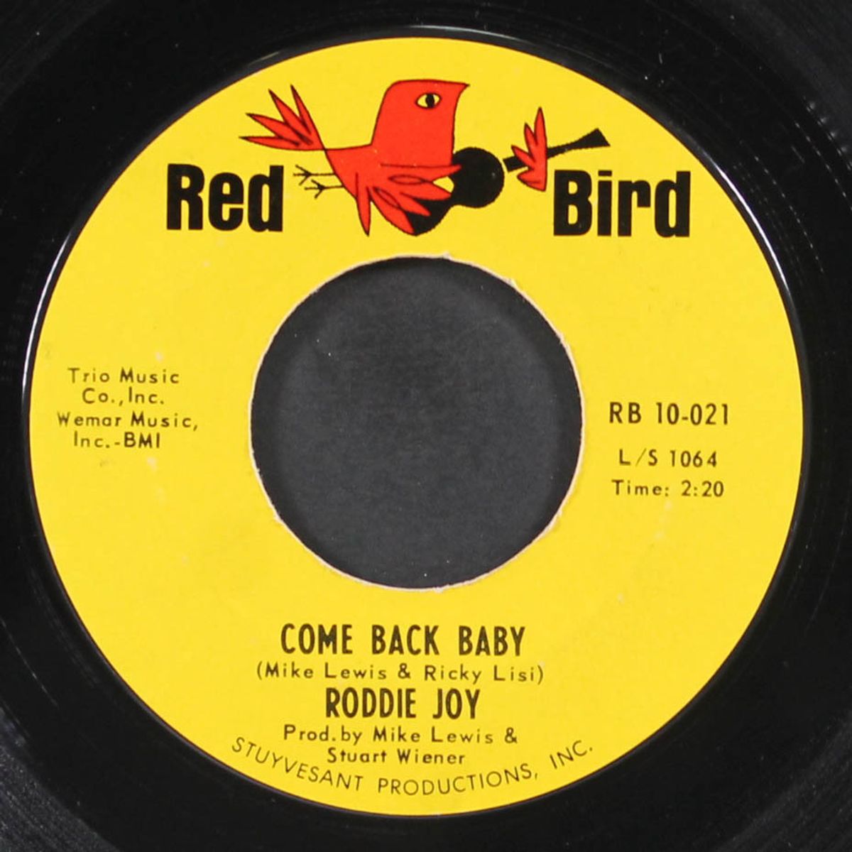 come back baby / love hit me with a wallop by RODDIE JOY
