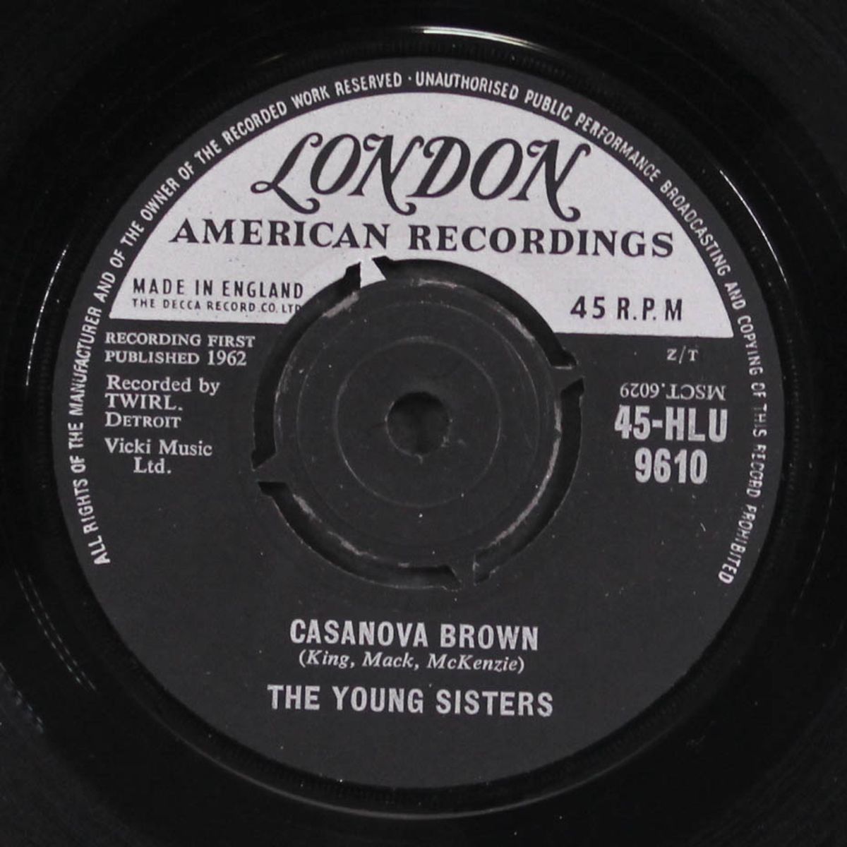 casanova brown / my girl by YOUNG SISTERS