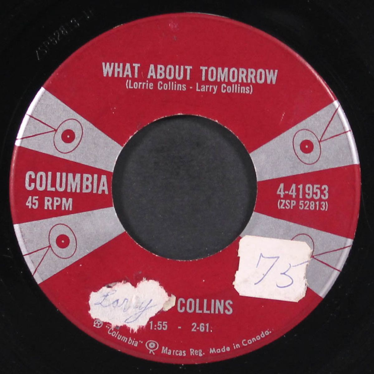 get along home cindy / what about tomorrow by LARRY COLLINS