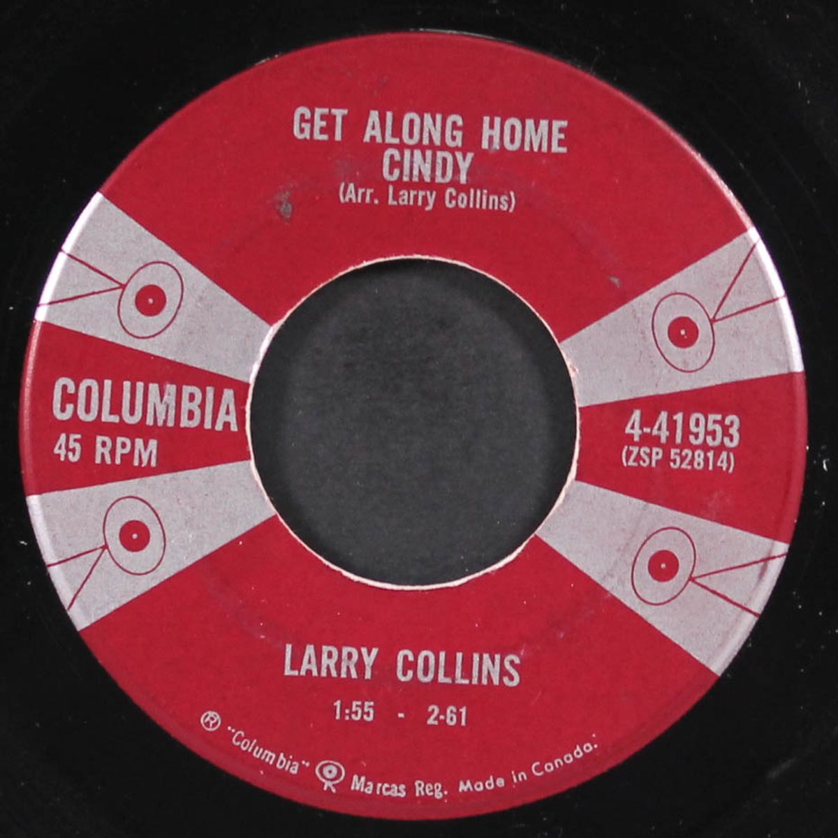 get along home cindy / what about tomorrow by LARRY COLLINS