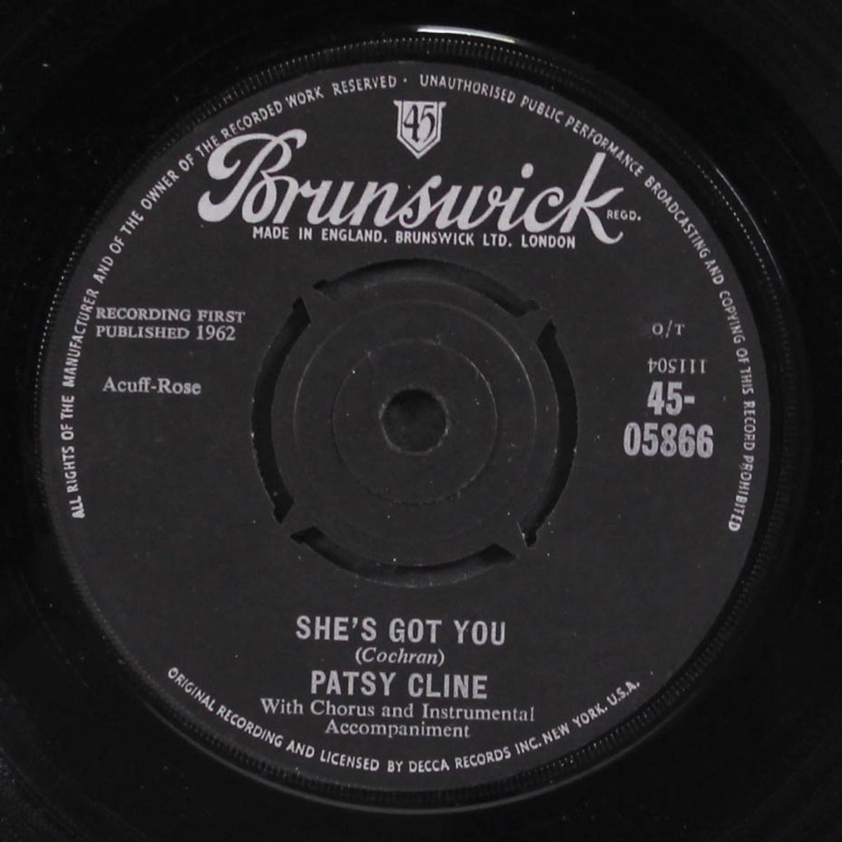 she's got you / strange by PATSY CLINE
