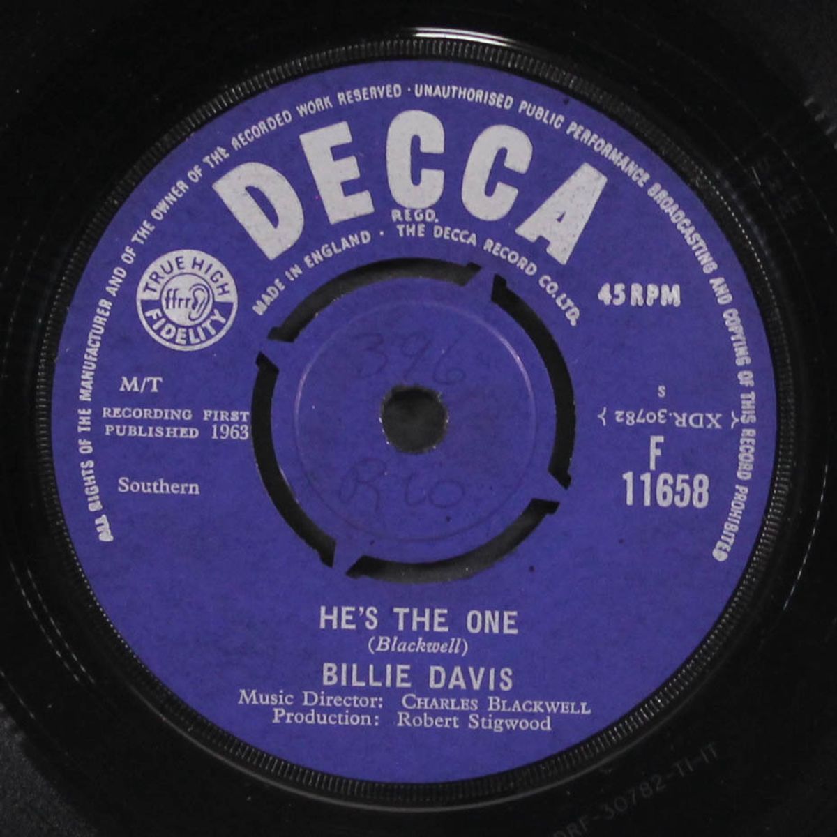 he's the one / v.i.p. by BILLIE DAVIS