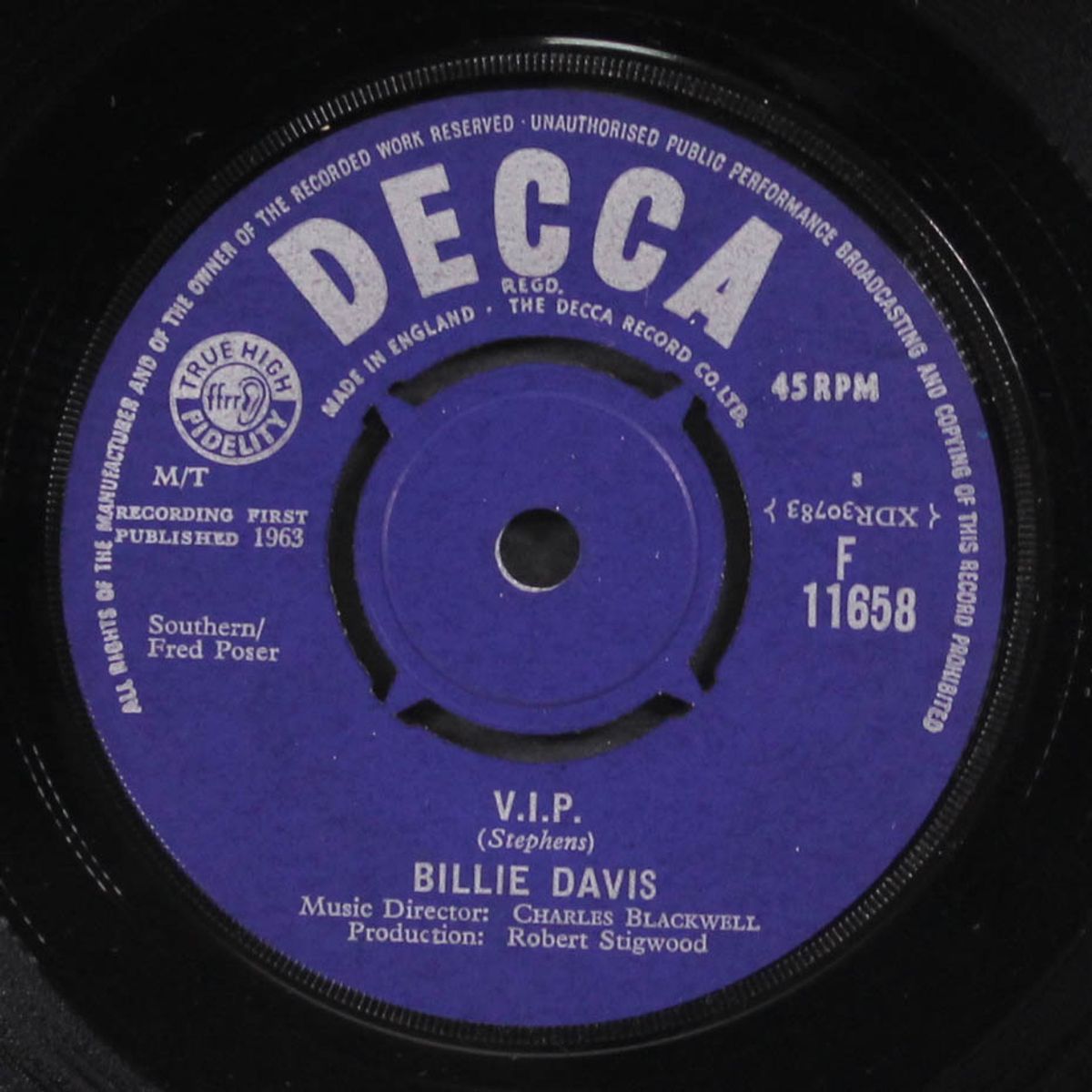 he's the one / v.i.p. by BILLIE DAVIS