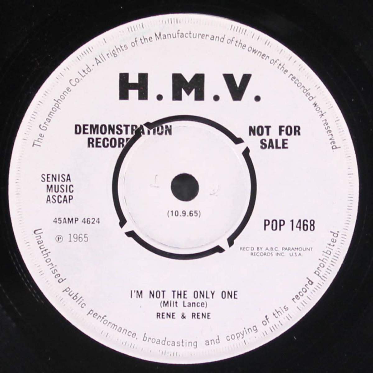 chantilly lace / i'm not the only one by RENE & RENE