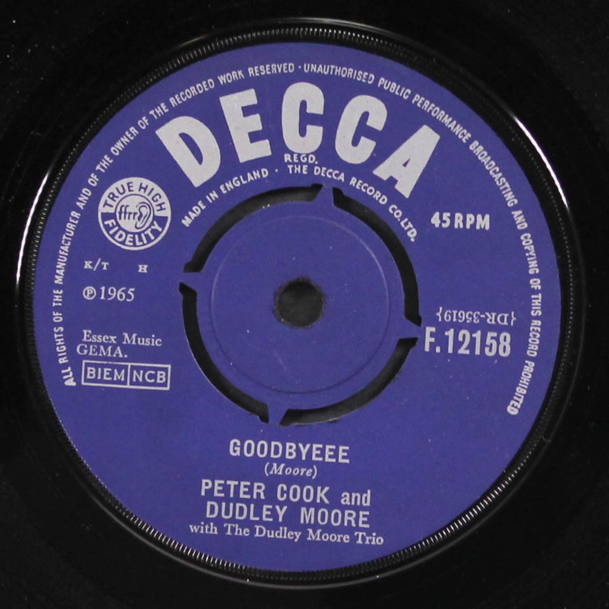 goodbyeee by PETER COOK & DUDLEY MOORE