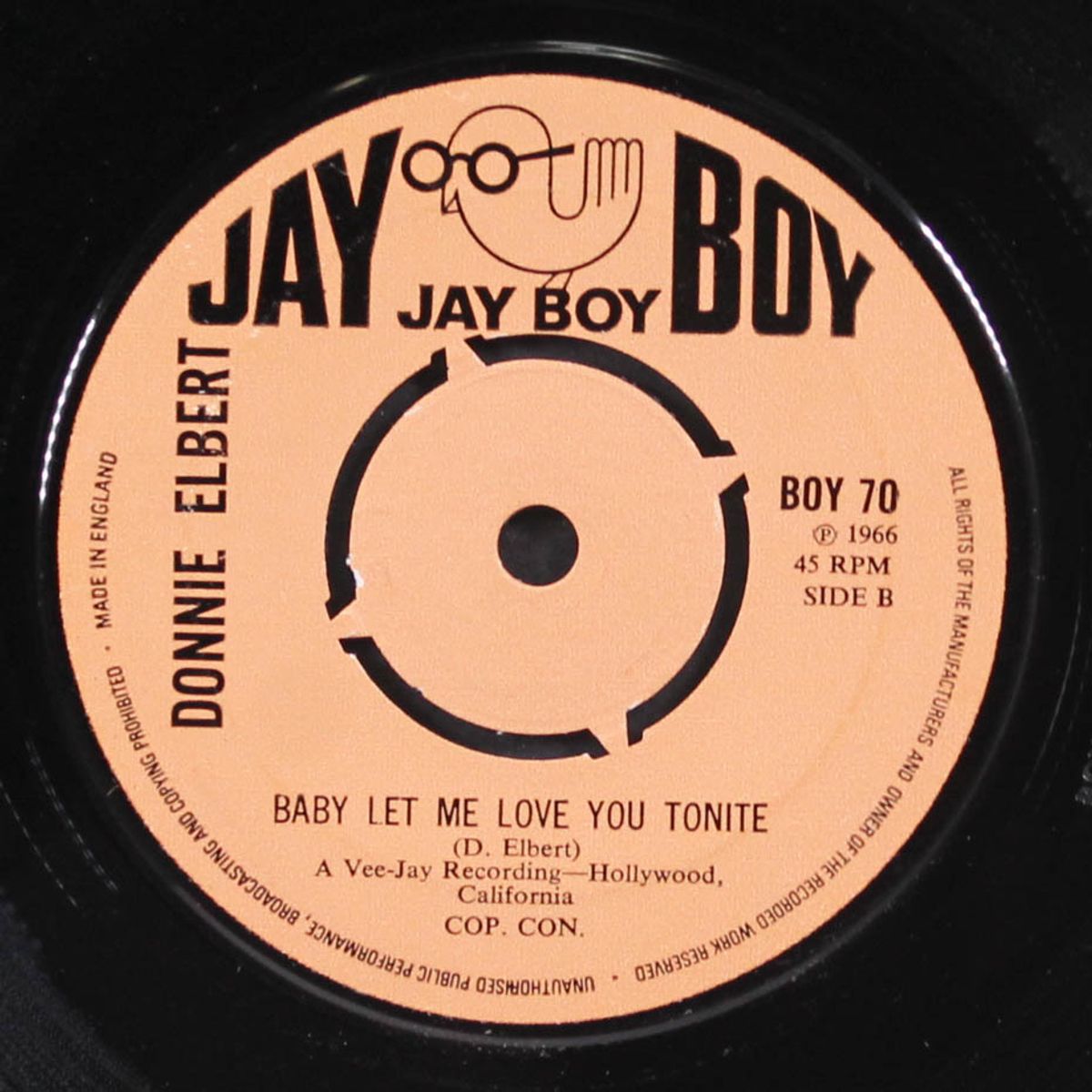 half as old / baby let me love you tonight by DONNIE ELBERT