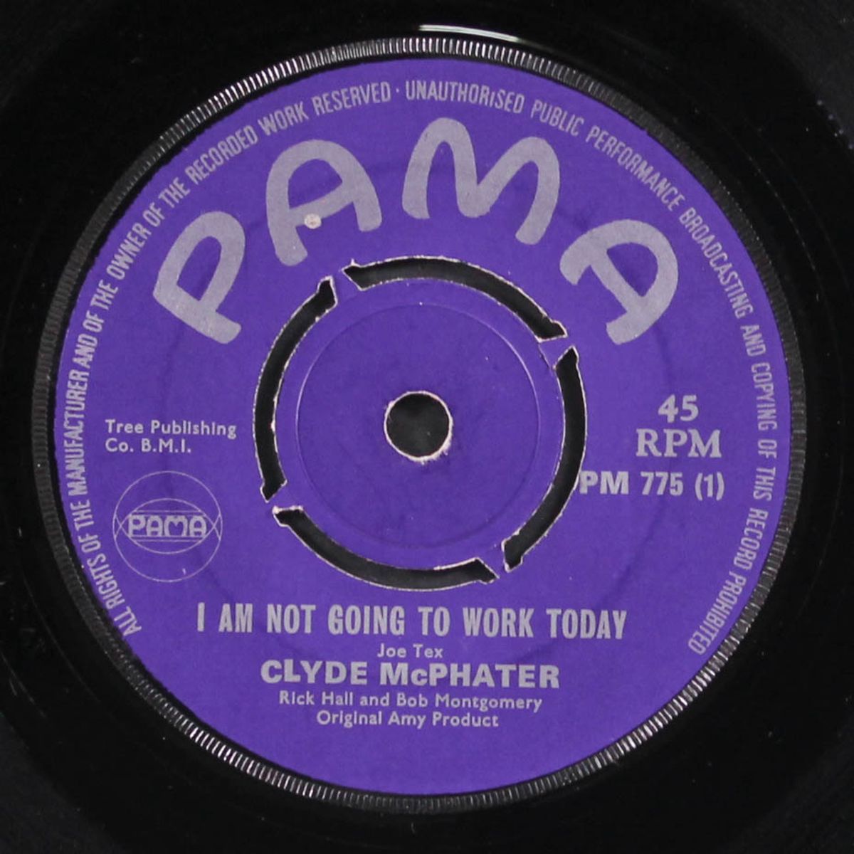 i'm not going to work today / a shot of rhythm and blues by CLYDE MCPHATTER