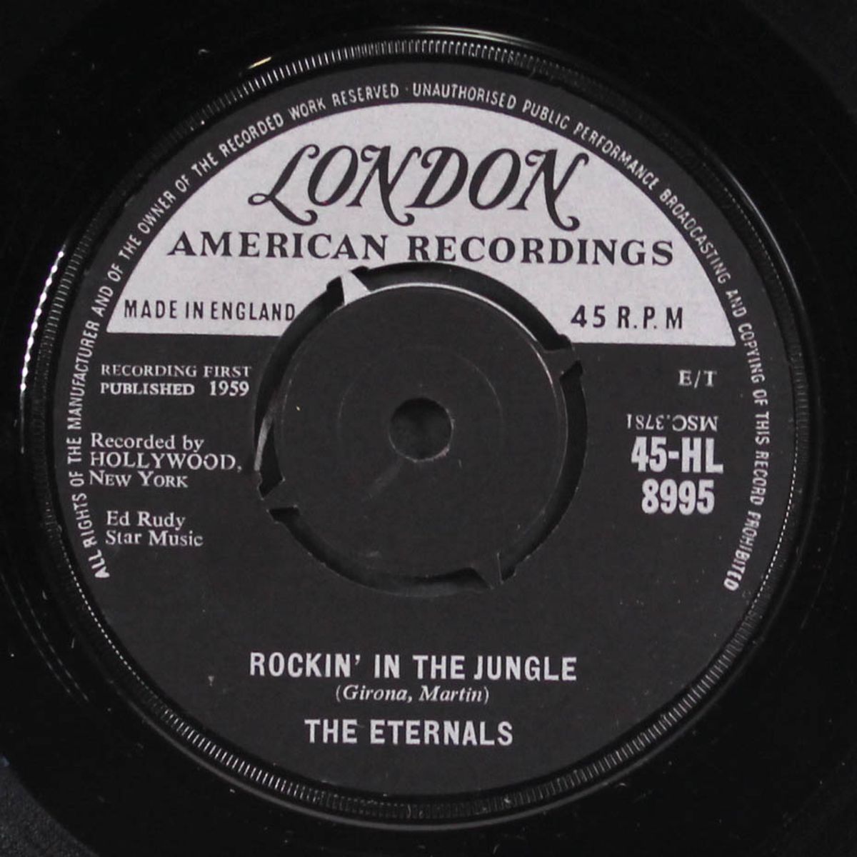rockin' in the jungle / rock 'n' roll cha-cha by ETERNALS