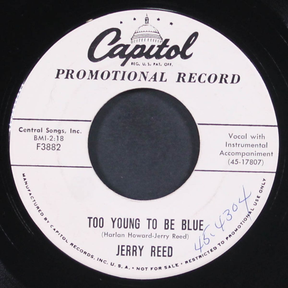 bessie baby / too young to be blue by JERRY REED