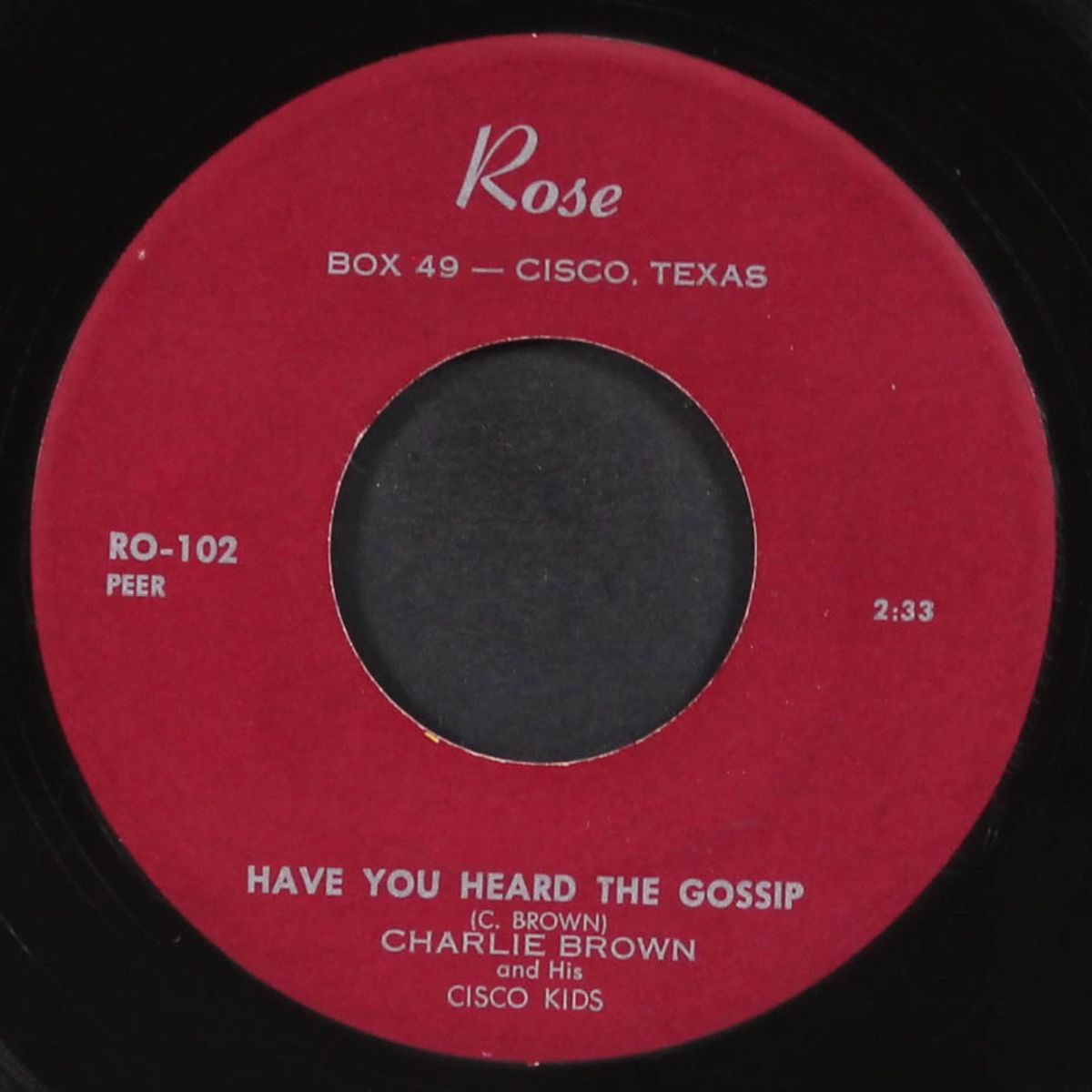 have you heard the gossip / don't put the blame on me by CHARLIE BROWN