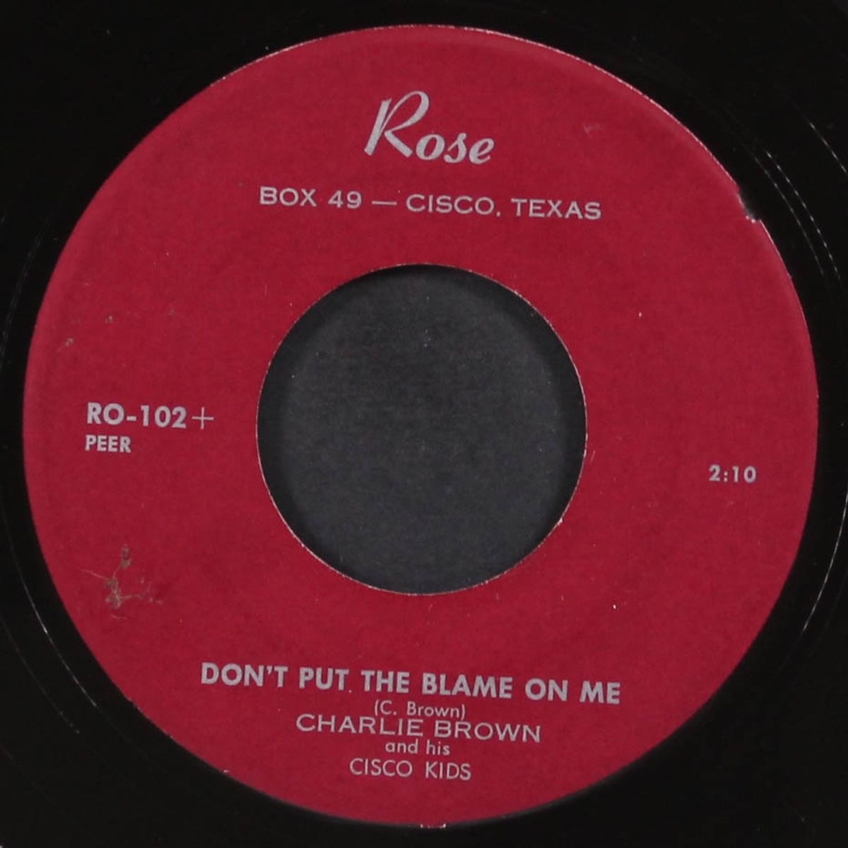 have you heard the gossip / don't put the blame on me by CHARLIE BROWN