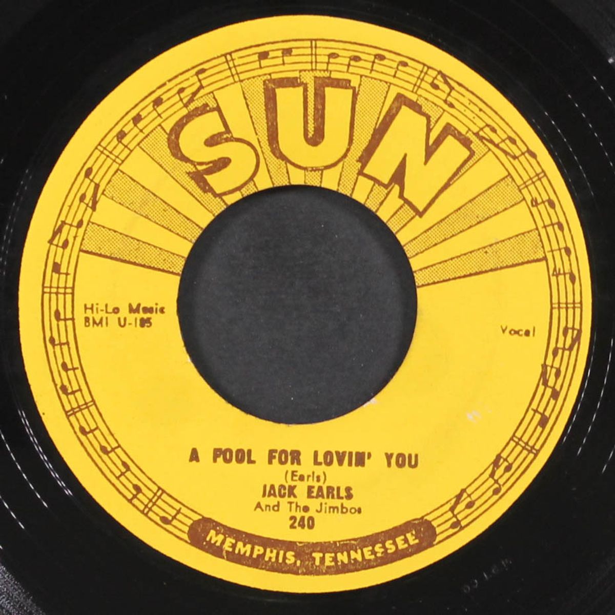 slow down / a fool for lovin' you by JACK EARLS