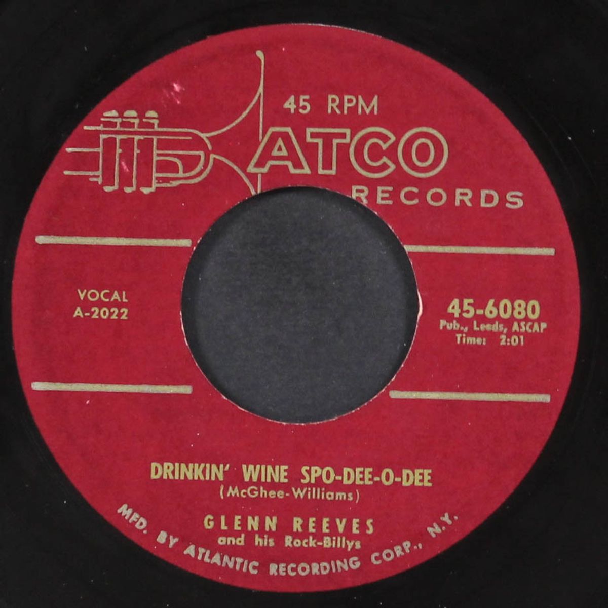 drinkin' wine spo-dee-o-dee / rockin' country style by GLENN REEVES
