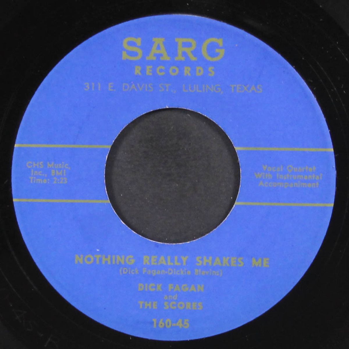 nothing really shakes me by DICK FAGAN