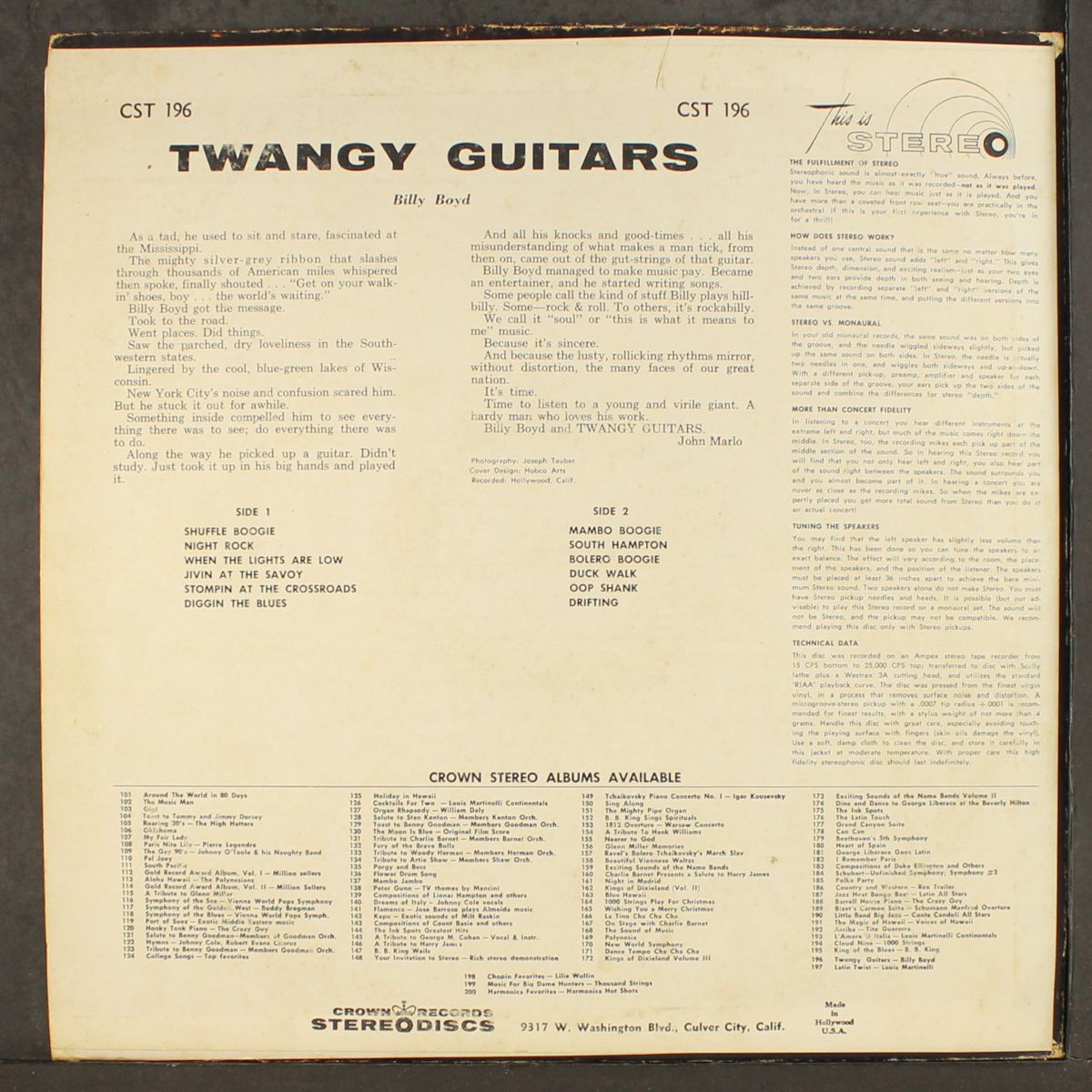 twangy guitars by BILLY BOYD