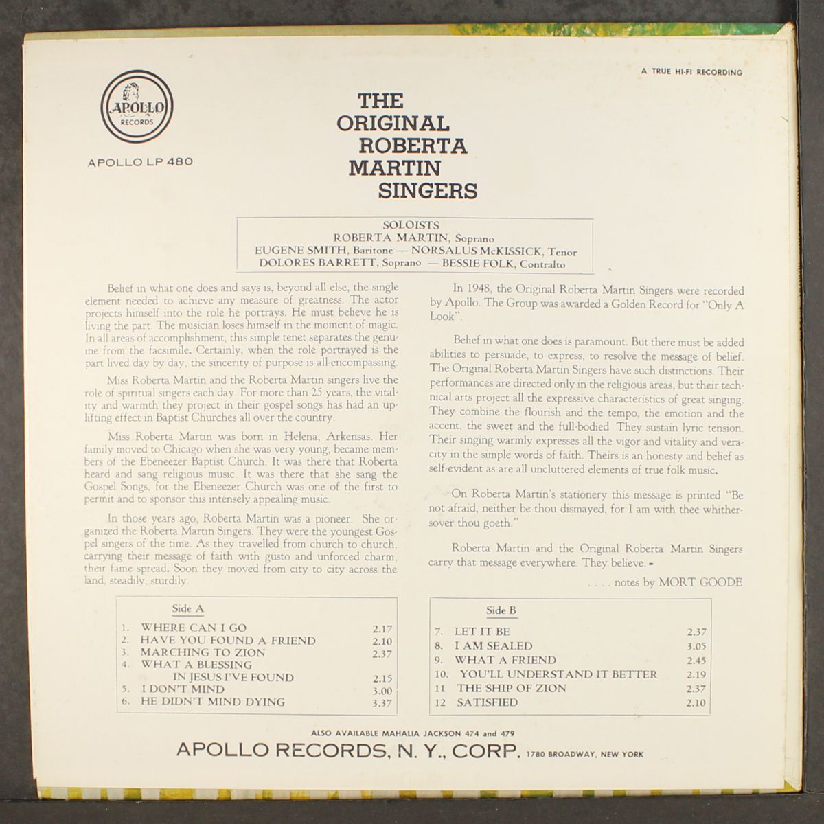 here this sunday by ROBERTA MARTIN SINGERS