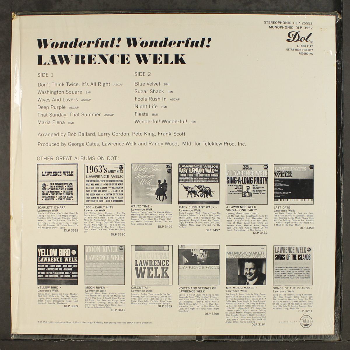 wonderful! wonderful! by LAWRENCE WELK
