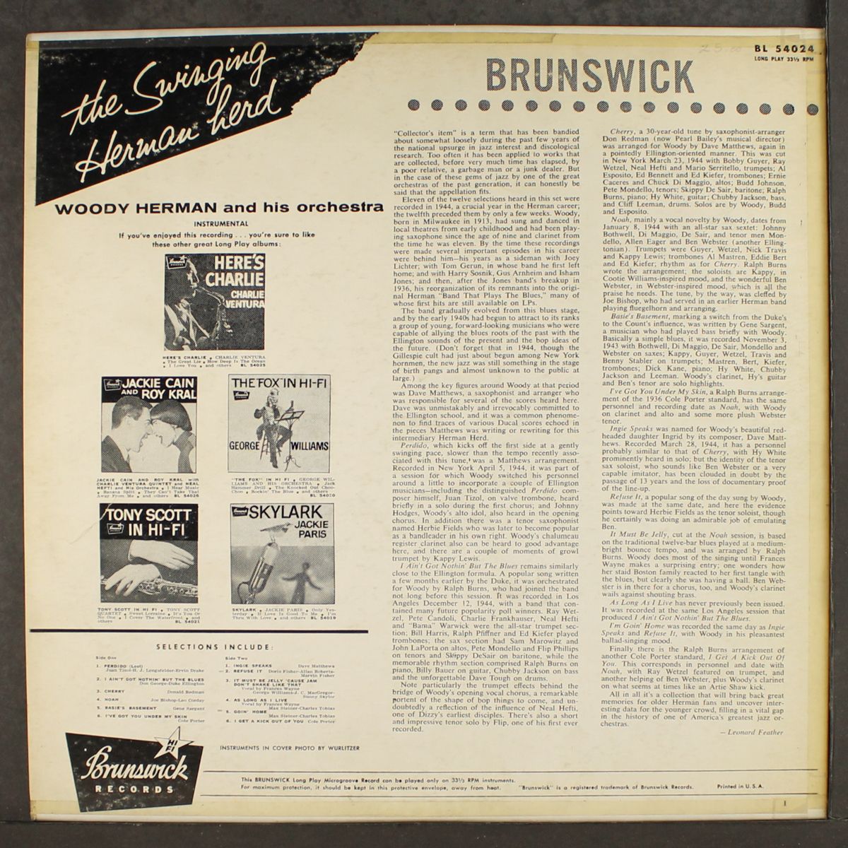 the swinging herman herd by WOODY HERMAN